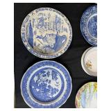 Vintage Collector Plate and Souvenir Dish Set Including Spode, Hawaii 50th State, and Washington DC
