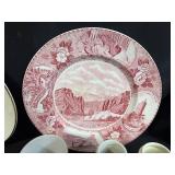 Vintage Collector Plate and Souvenir Dish Set Including Spode, Hawaii 50th State, and Washington DC