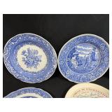Vintage Collector Plate and Souvenir Dish Set Including Spode, Hawaii 50th State, and Washington DC