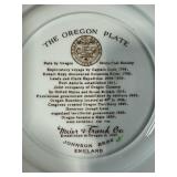 Vintage Collector Plate and Souvenir Dish Set Including Spode, Hawaii 50th State, and Washington DC