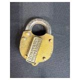 Collection of Vintage Padlocks, Chains, and Lock Hardware