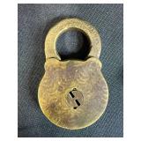 Collection of Vintage Padlocks, Chains, and Lock Hardware