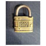 Collection of Vintage Padlocks, Chains, and Lock Hardware