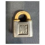 Collection of Vintage Padlocks, Chains, and Lock Hardware