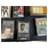 Collection of Country Music Cassette Tapes with Motorola Cassette Recorder and Storage Bins