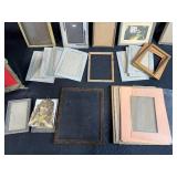 Collection of Vintage and Antique Picture Frames Assorted Sizes and Styles