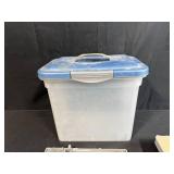 Inland Glass Art Grinder Lot with Tray, Grid Surface, Blade, and Storage Container