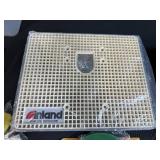 Inland Glass Art Grinder Lot with Tray, Grid Surface, Blade, and Storage Container