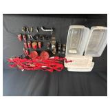 Mixed Lot Woodworking Hand Planes, Hole Saws, Straps, and Storage Boxes