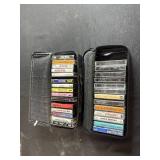 Country Music Cassette Collection with Storage Case
