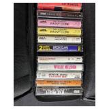 Country Music Cassette Collection with Storage Case