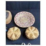 Vintage Collectibles and Novelty Items Assortment Inc Hand Carved Hiker Figurine with Storage Bin