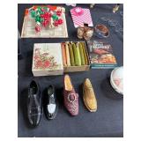 Assorted Vintage Collectibles and Trinkets with Samsonite Suitcase