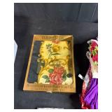 Large Collection of Vintage and Modern Scarves with Storage Bin