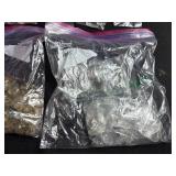 Large Lot of Assorted Vintage Clear Chandelier Crystals and Prisms