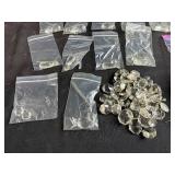 Large Lot of Assorted Vintage Clear Chandelier Crystals and Prisms
