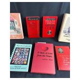 Collection of Cookbooks and Bartender Guides with Storage Bin