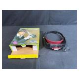 LED Headband Magnifier with Adjustable Lens and Light