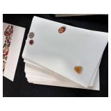Assorted Blank Greeting Cards and Envelopes Set in Storage Tote