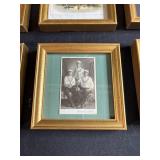 Collection of Framed Victorian Trade Cards and Die-Cut Prints