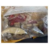 Beading and Crafting Supply Lot with Leather, Beads, Shells, and Accessories