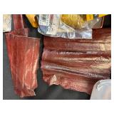 Beading and Crafting Supply Lot with Leather, Beads, Shells, and Accessories