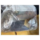 Beading and Crafting Supply Lot with Leather, Beads, Shells, and Accessories