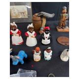 Collection of Vintage Salt and Pepper Shakers and Miscellaneous Figurines