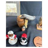 Collection of Vintage Salt and Pepper Shakers and Miscellaneous Figurines