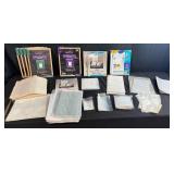 Assorted Photo Album, Business Card File, and Sheet Protector Collection