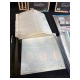 Assorted Photo Album, Business Card File, and Sheet Protector Collection