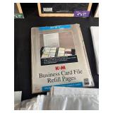 Assorted Photo Album, Business Card File, and Sheet Protector Collection