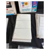 Assorted Photo Album, Business Card File, and Sheet Protector Collection