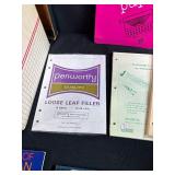 Office Supply and Book Lot with Storage File Box and Digital River Bag