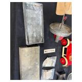 Vintage Collectibles and Decor Group Including Cast Figurines, Toys, Bank, and More