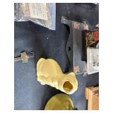 Vintage Collectibles and Decor Group Including Cast Figurines, Toys, Bank, and More