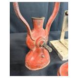 Collection of Antique Kitchen Grinder, Arcade Coffee Mill, and Candlestick Telephone