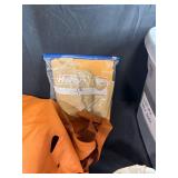 Large Bin of Mixed Leather Hides and Birch Bark Sheets