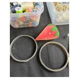 Large Sewing and Needlework Supplies Lot with Threads, Needles, and Accessories