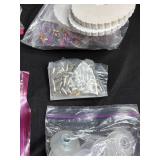 Large Sewing and Needlework Supplies Lot with Threads, Needles, and Accessories