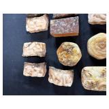 Assorted Handmade Soap Bars with Molds and Clear Glycerin Soap Base