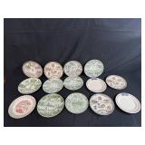Collection of Vintage National Park and State Souvenir Plates - Fine American Ironstone