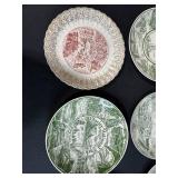 Collection of Vintage National Park and State Souvenir Plates - Fine American Ironstone