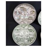 Collection of Vintage National Park and State Souvenir Plates - Fine American Ironstone