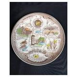 Collection of Vintage National Park and State Souvenir Plates - Fine American Ironstone