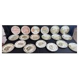 Collection of Vintage State and Souvenir Plates - Scenic Landmarks & Historical Themes Inc Vernon Kilns