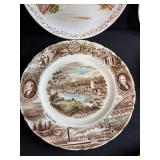 Collection of Vintage State and Souvenir Plates - Scenic Landmarks & Historical Themes Inc Vernon Kilns