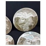 Collection of Vintage State and Souvenir Plates - Scenic Landmarks & Historical Themes Inc Vernon Kilns