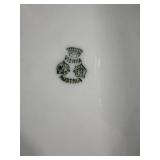 Set of Vienna Austria Porcelain Plates with Pink Floral Pattern - 9.5"