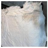 Vintage Quilt and Linen Assortment with Embroidered and Chenille Details & Pillow